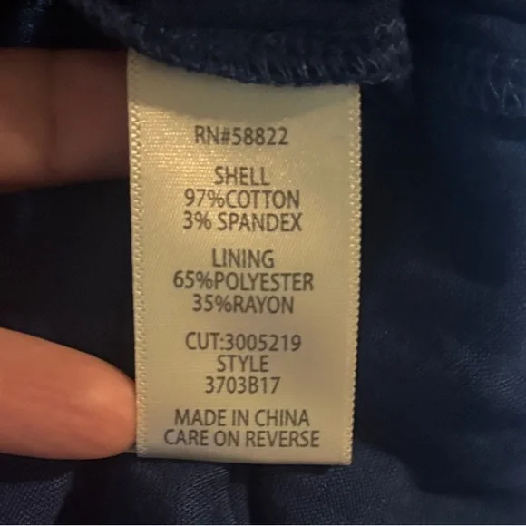 Max Studio NWT Cobalt Cotton Textured Knit Midi Skirt Size Large W16-21” - Picture 9 of 9